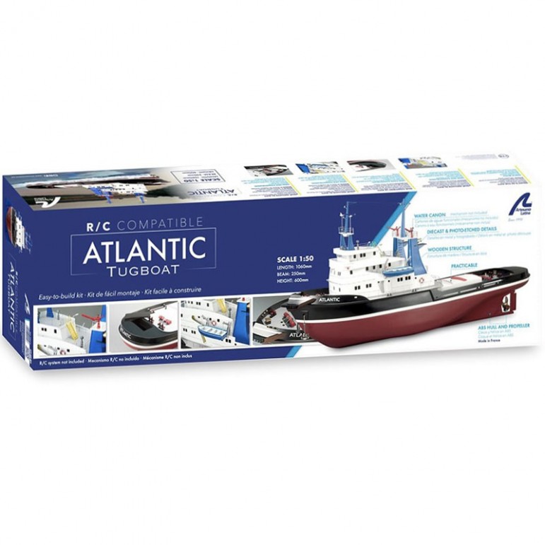 Remorqueur Atlantic Mm Kit Bois Arts Artesania Latina