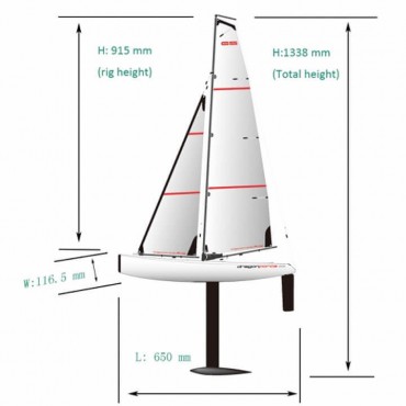 DRAGON FORCE 65 V7 RTR Voilier RC 2.4GHz Joysway 8815-V7