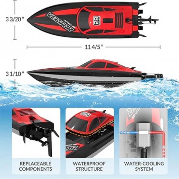 VECTOR LUMEN Rouge Bateau RC RTR Volantex 795-6R