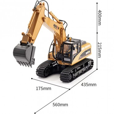 Pelleteuse RC Die Cast 1/14 15CH 2.4GHz RTR Huina 1535