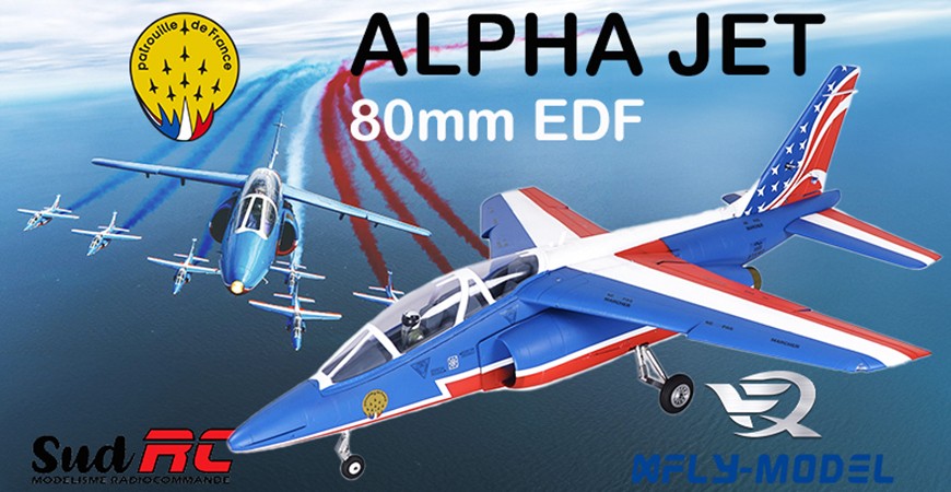 Alpha Jet RC 80mm EDF Patrouille de France XFLY